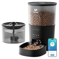 新品自動給餌器給水器一体、3L容量タイマー式 Amazon | IMIPAW 自動給餌器 猫 給水器一体 【2026新モデル】 3L容量